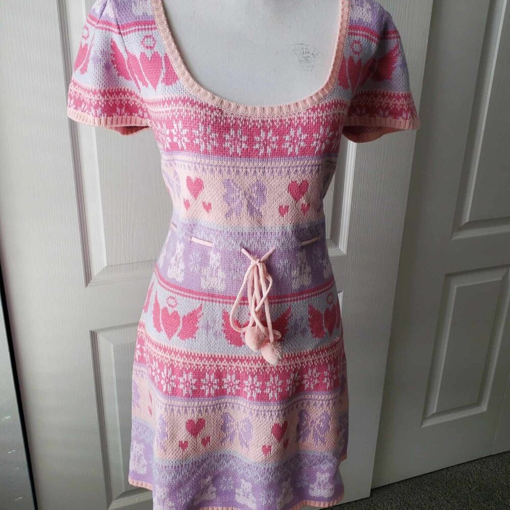 Dolls Kill Sugar Thrillz Women's Plus Holiday Christmas Sweater Dress Size XXL